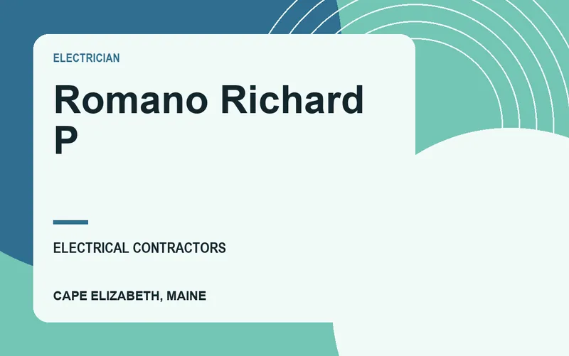 Romano Richard P in Cape Elizabeth, Maine
