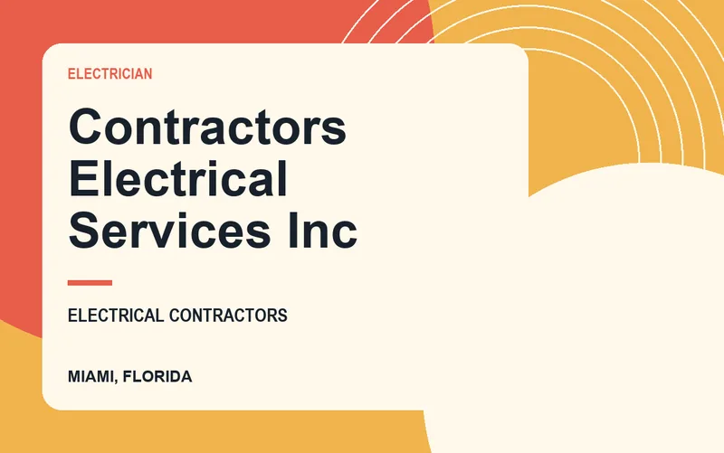 Contractors Electrical Services Inc in Miami, Florida