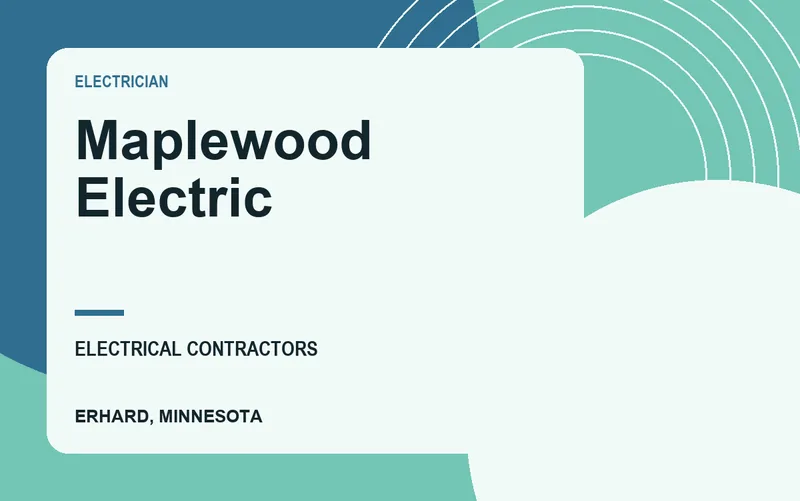 Maplewood Electric in Erhard, Minnesota