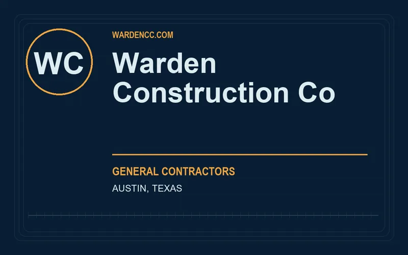 Warden Construction Co in Austin, Texas