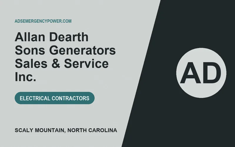 Allan Dearth Sons Generators Sales & Service Inc. in Scaly Mountain, North Carolina