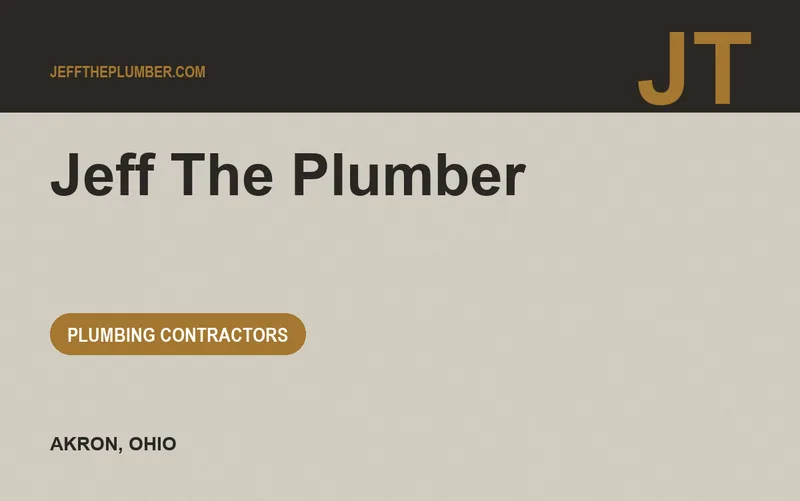 Jeff The Plumber in Akron, Ohio