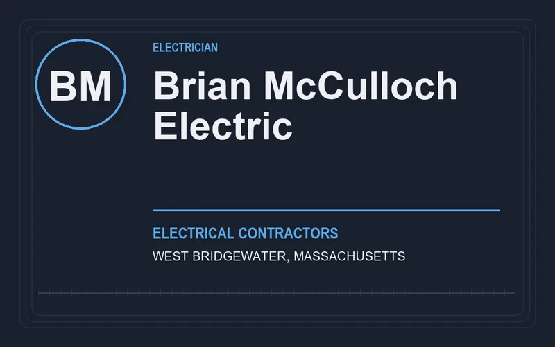 Brian McCulloch Electric in West Bridgewater, Massachusetts