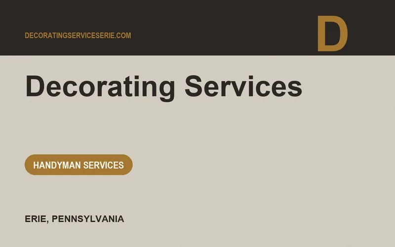 Decorating Services in Erie, Pennsylvania