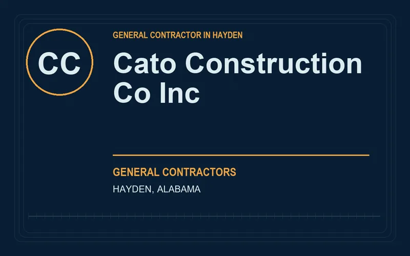 Cato Construction Co Inc in Hayden, Alabama
