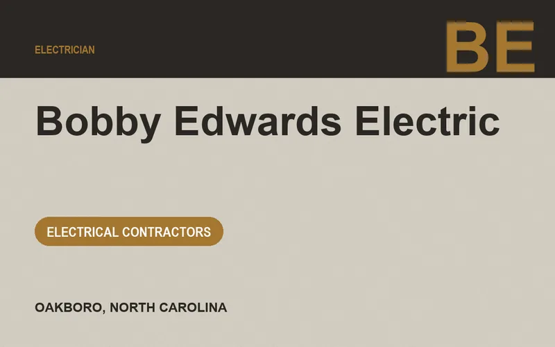 Bobby Edwards Electric in Oakboro, North Carolina