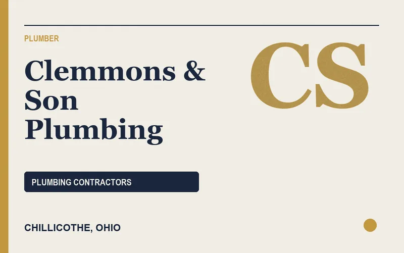Clemmons & Son Plumbing in Chillicothe, Ohio