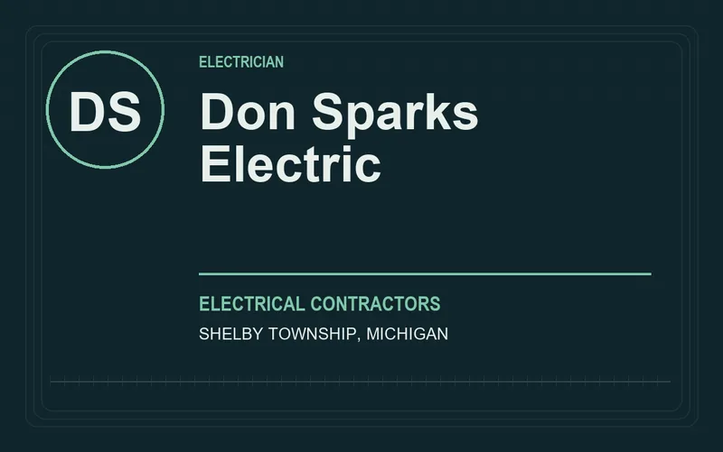 Don Sparks Electric in Shelby Township, Michigan