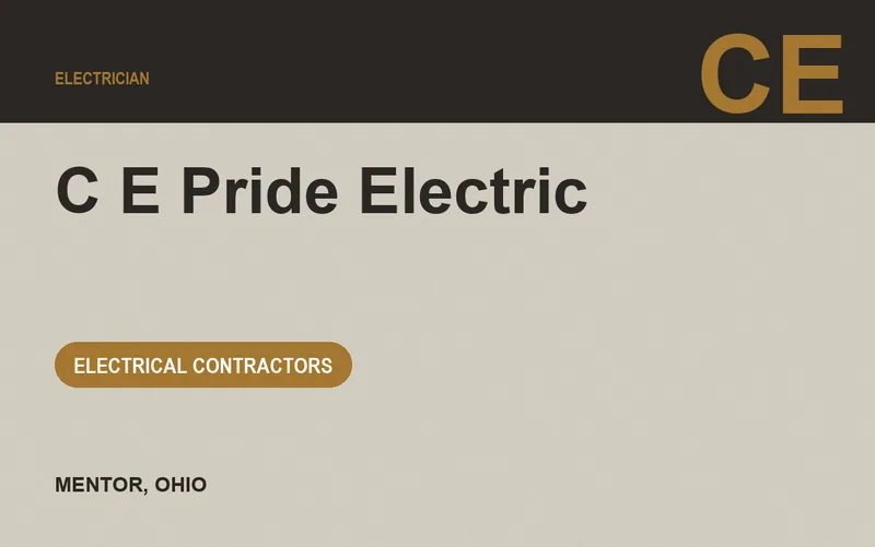 C E Pride Electric in Mentor, Ohio
