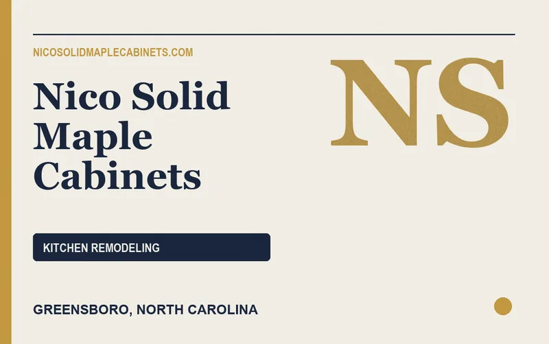 Nico Solid Maple Cabinets in Greensboro, North Carolina