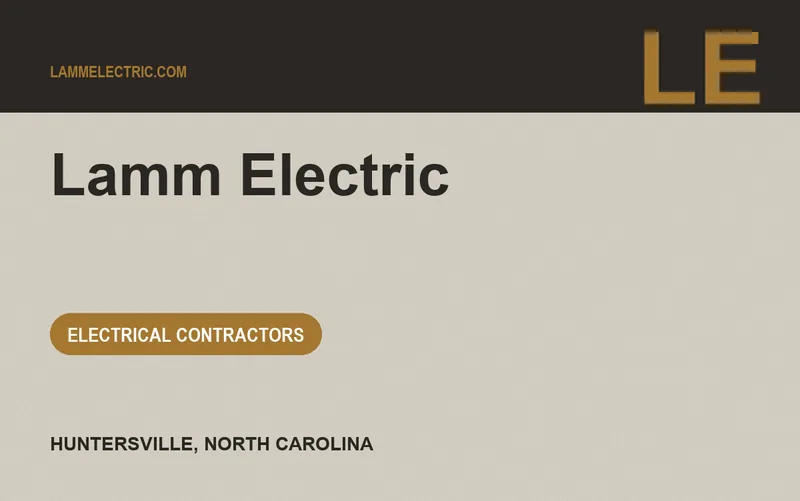Lamm Electric in Huntersville, North Carolina
