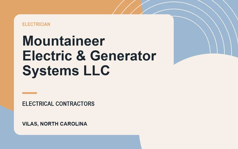 Mountaineer Electric & Generator Systems LLC in Vilas, North Carolina