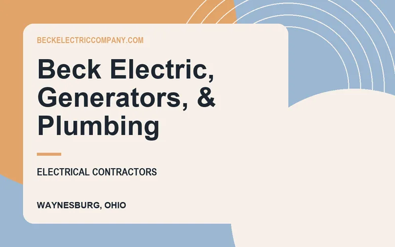 Beck Electric, Generators, & Plumbing in Waynesburg, Ohio