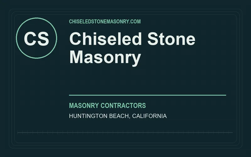 Chiseled Stone Masonry in Huntington Beach, California