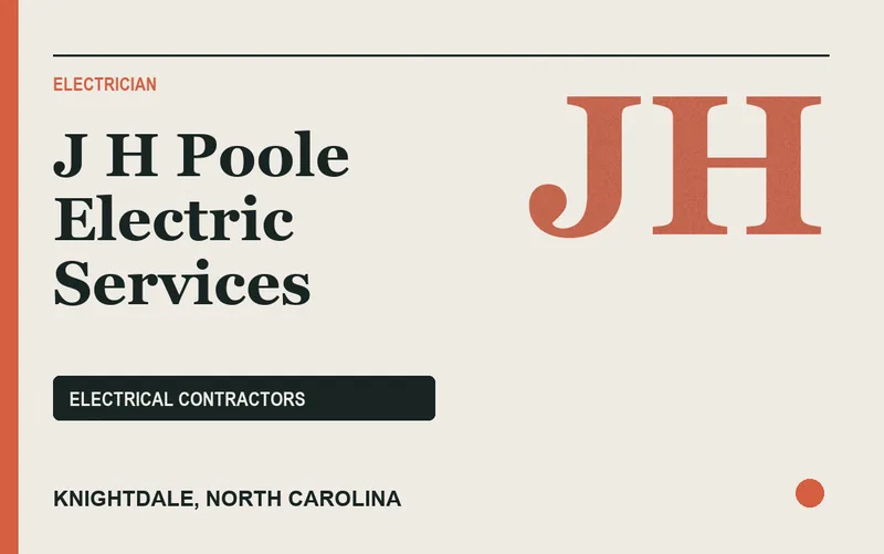 J H Poole Electric Services in Knightdale, North Carolina