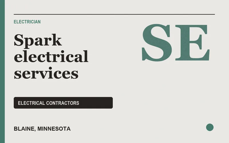 Spark electrical services in Blaine, Minnesota