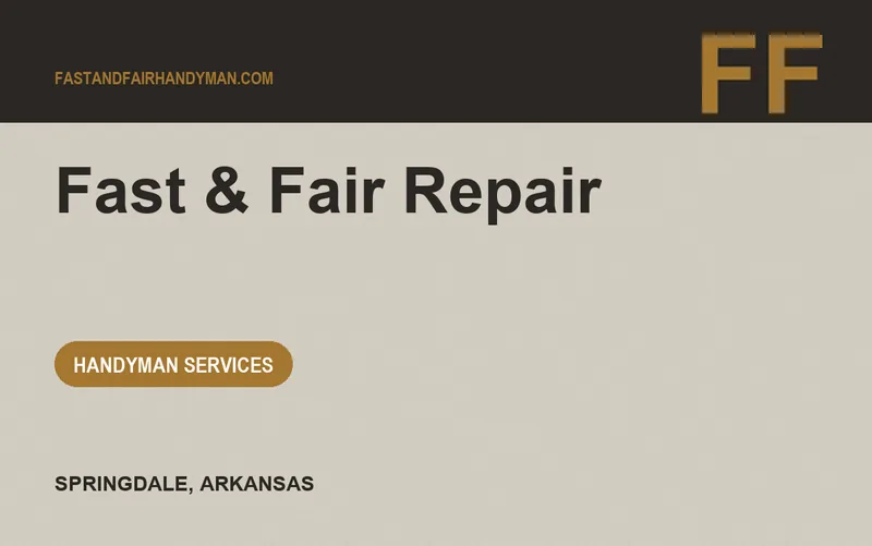 Fast & Fair Repair in Springdale, Arkansas