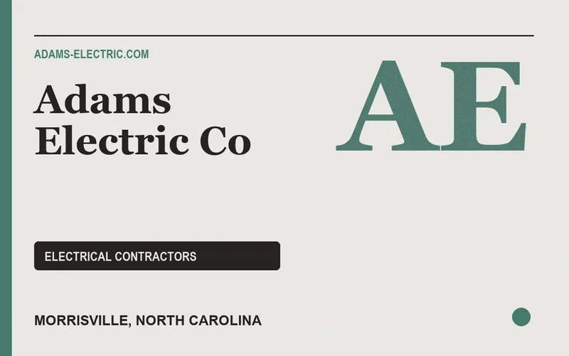Adams Electric Co in Morrisville, North Carolina