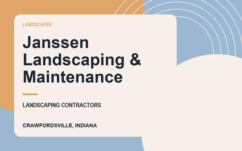 Janssen Landscaping & Maintenance in Crawfordsville, Indiana