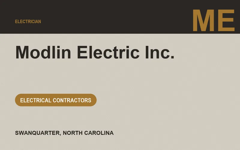 Modlin Electric Inc. in Swanquarter, North Carolina