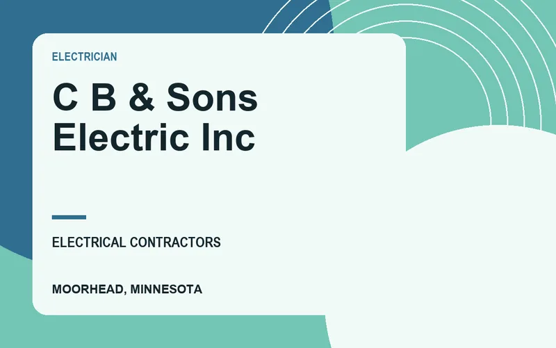 C B & Sons Electric Inc in Moorhead, Minnesota