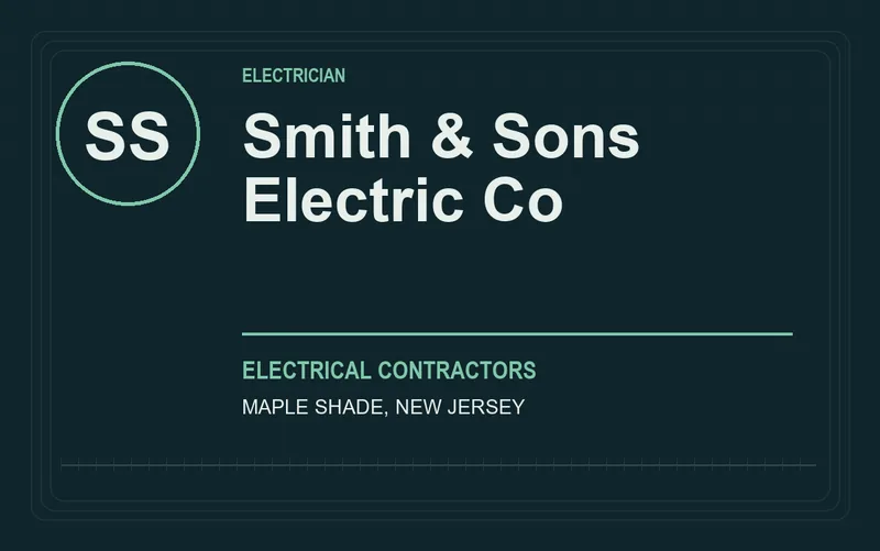 Smith & Sons Electric Co in Maple Shade, New Jersey