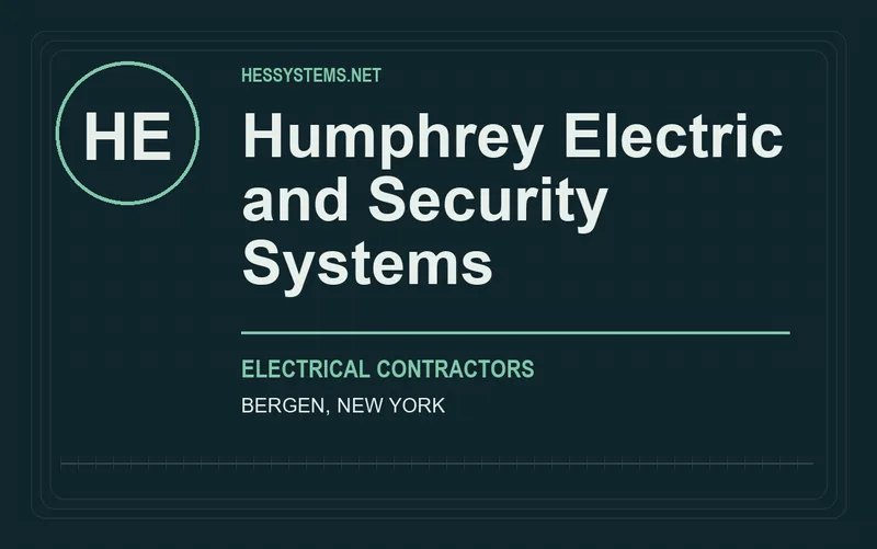 Humphrey Electric and Security Systems in Bergen, New York