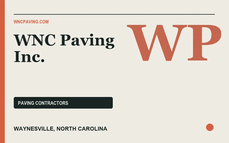 WNC Paving Inc. in Waynesville, North Carolina