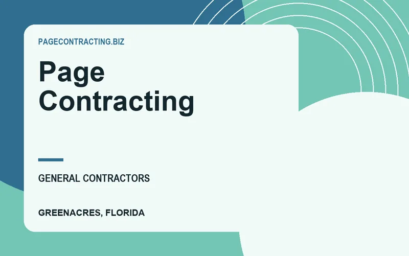 Page Contracting in Greenacres, Florida