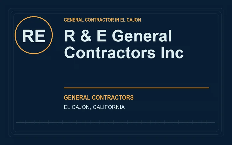 R & E General Contractors Inc in El Cajon, California