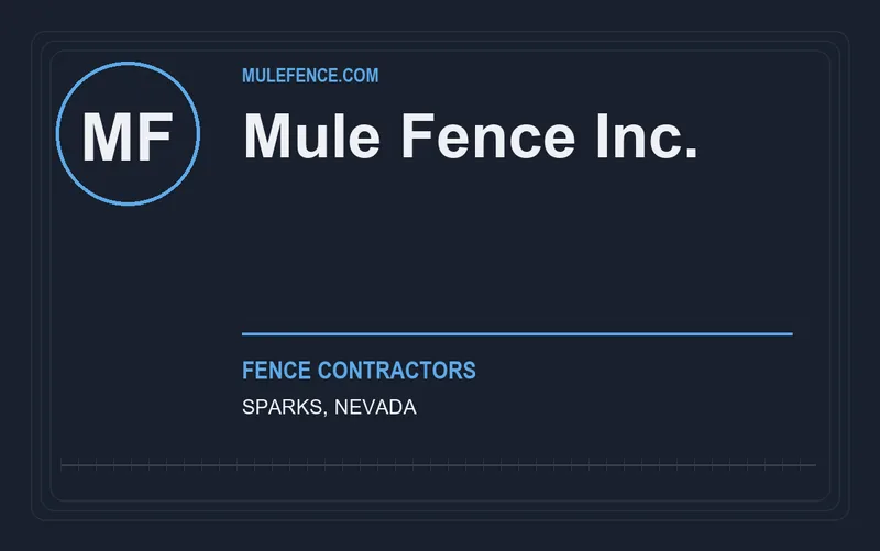 Mule Fence Inc. in Sparks, Nevada