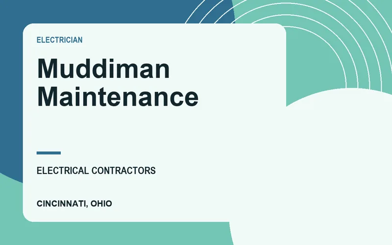 Muddiman Maintenance in Cincinnati, Ohio