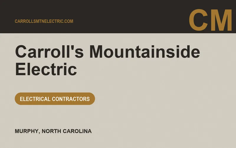 Carroll's Mountainside Electric in Murphy, North Carolina