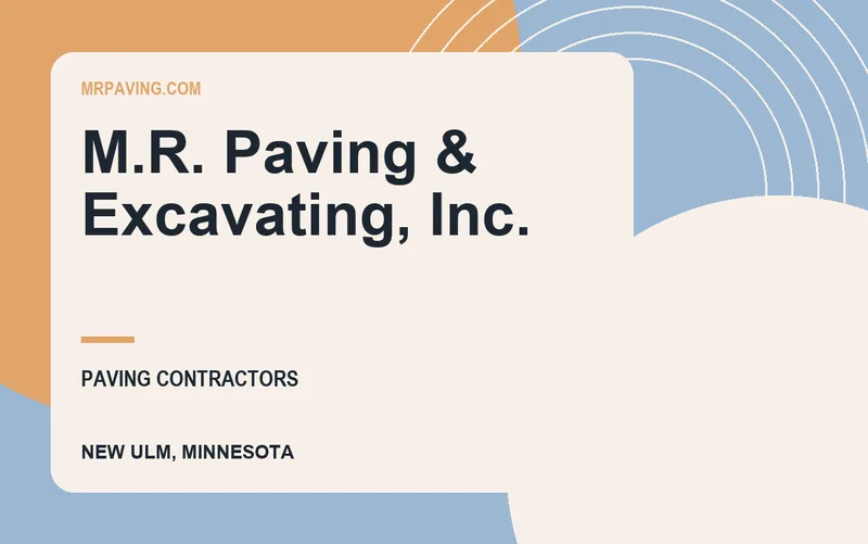 M.R. Paving & Excavating, Inc. in New Ulm, Minnesota