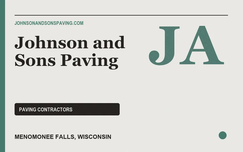 Johnson and Sons Paving in Menomonee Falls, Wisconsin