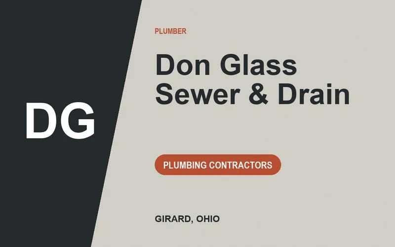 Don Glass Sewer & Drain in Girard, Ohio
