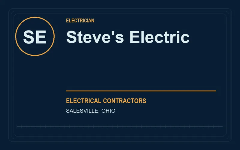 Steve's Electric in Salesville, Ohio