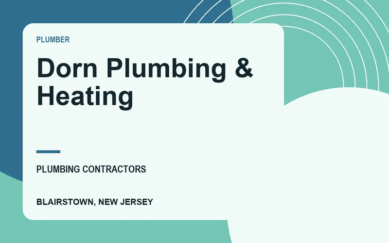 Dorn Plumbing & Heating in Blairstown, New Jersey