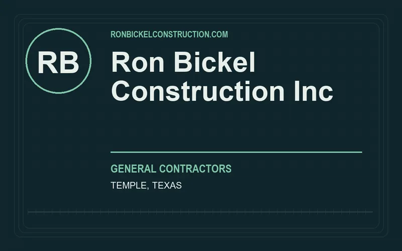 Ron Bickel Construction Inc in Temple, Texas