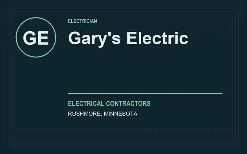 Gary's Electric in Rushmore, Minnesota