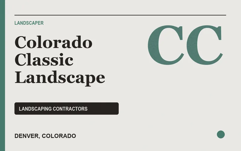 Colorado Classic Landscape in Denver, Colorado