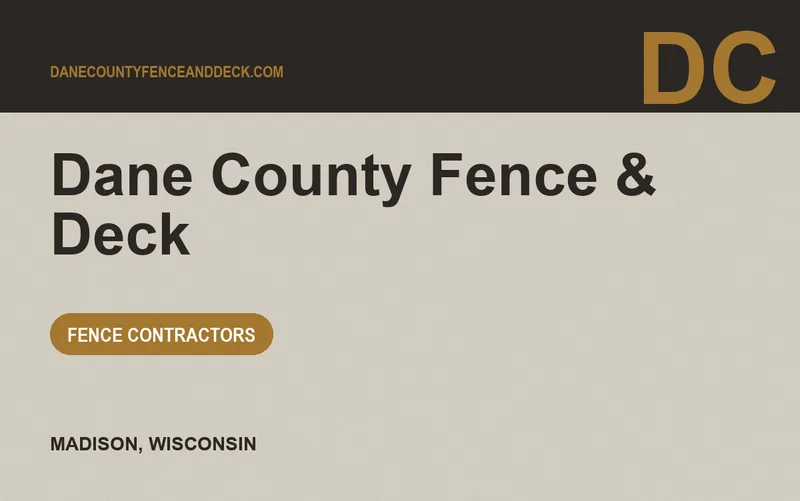 Dane County Fence & Deck in Madison, Wisconsin