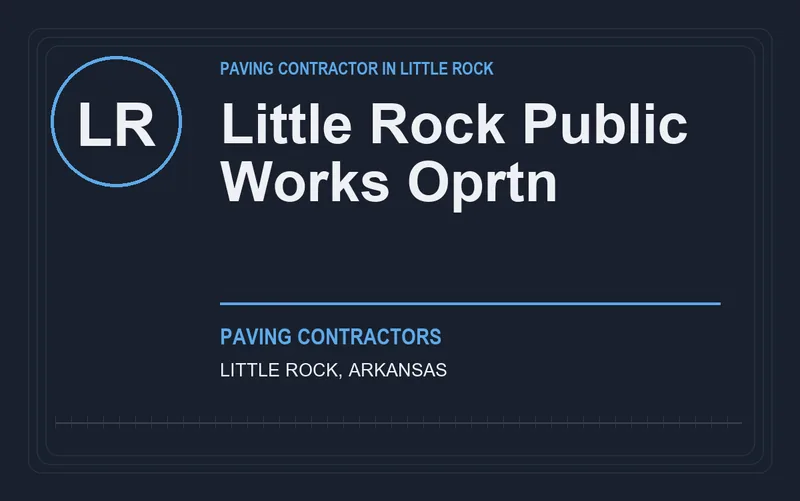 Little Rock Public Works Oprtn in Little Rock, Arkansas
