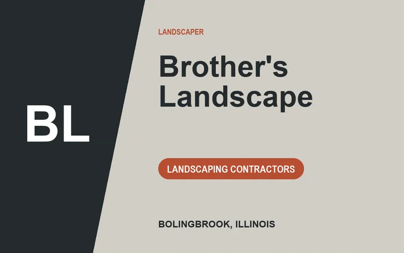 Brother's Landscape in Bolingbrook, Illinois