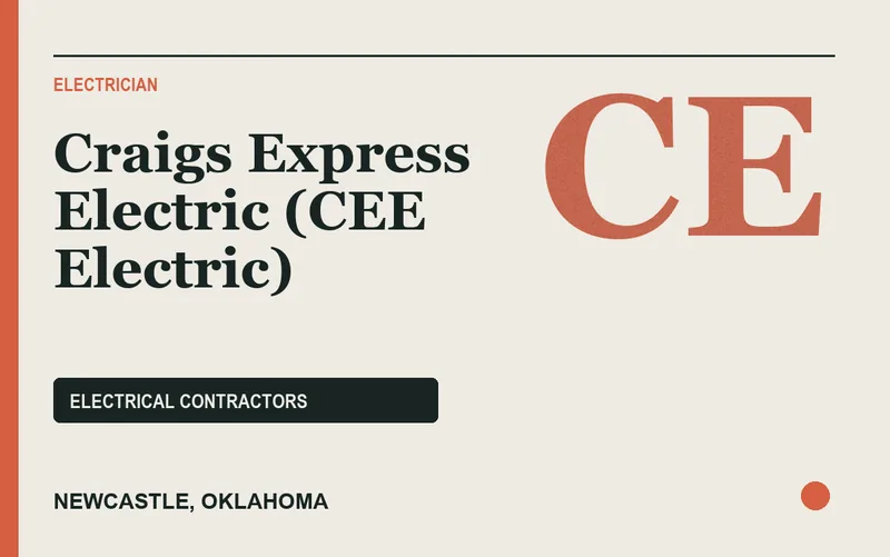 Craigs Express Electric (CEE Electric) in Newcastle, Oklahoma
