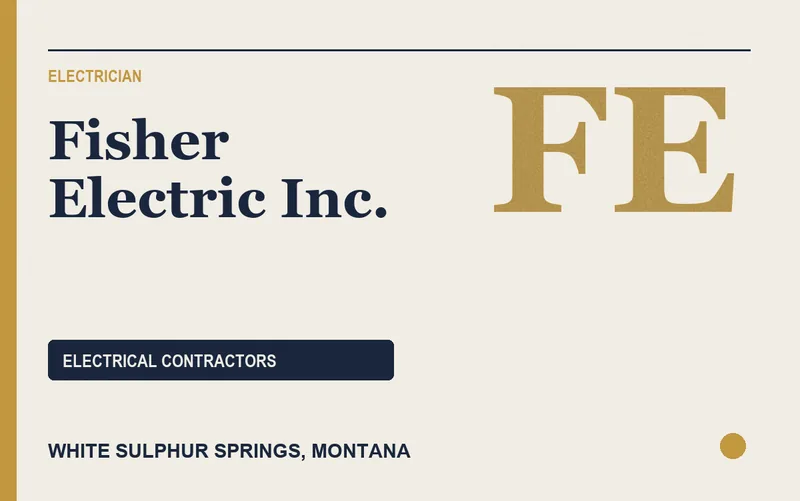 Fisher Electric Inc. in White Sulphur Springs, Montana