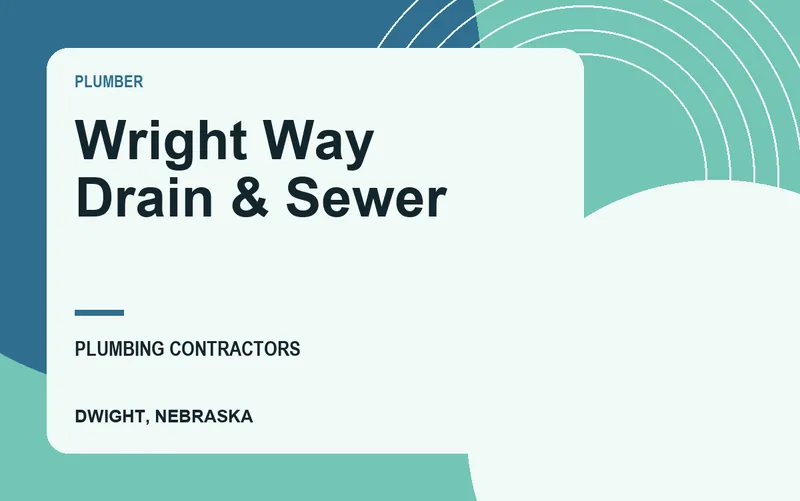 Wright Way Drain & Sewer in Dwight, Nebraska