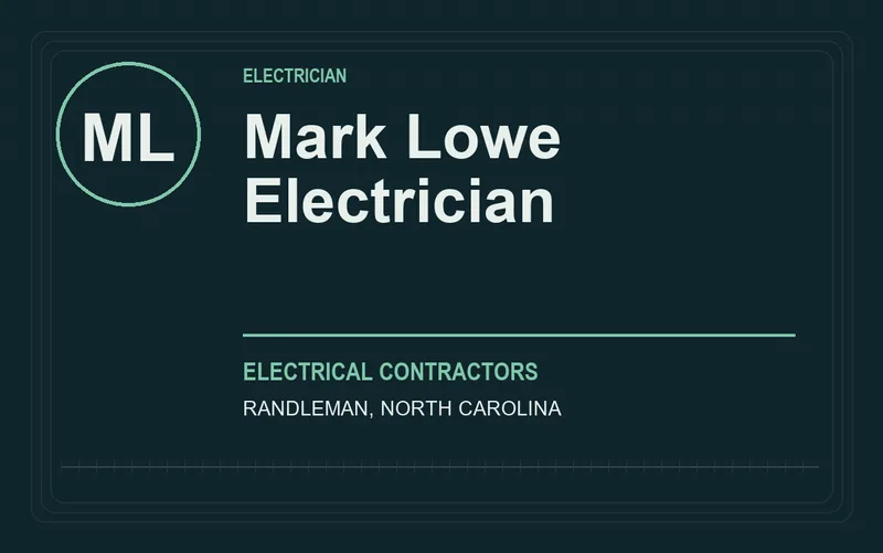 Mark Lowe Electrician in Randleman, North Carolina