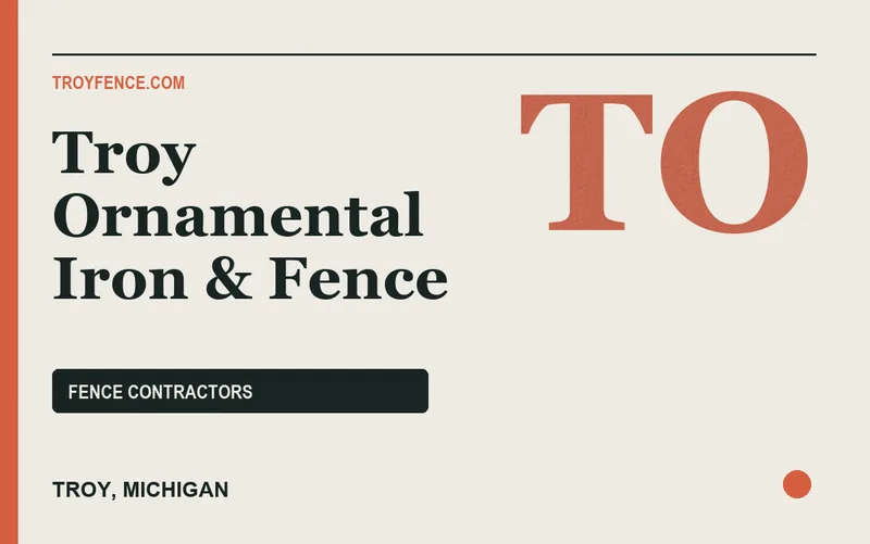Troy Ornamental Iron & Fence in Troy, Michigan