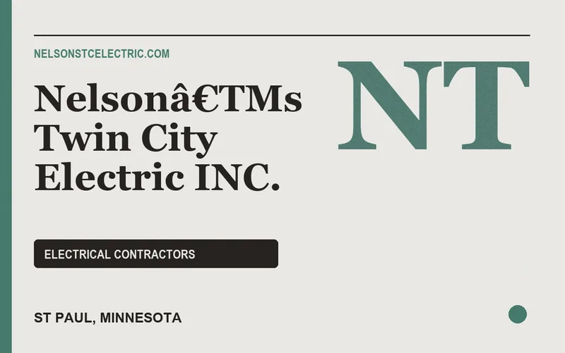 Nelsonâ€TMs Twin City Electric INC. in St Paul, Minnesota